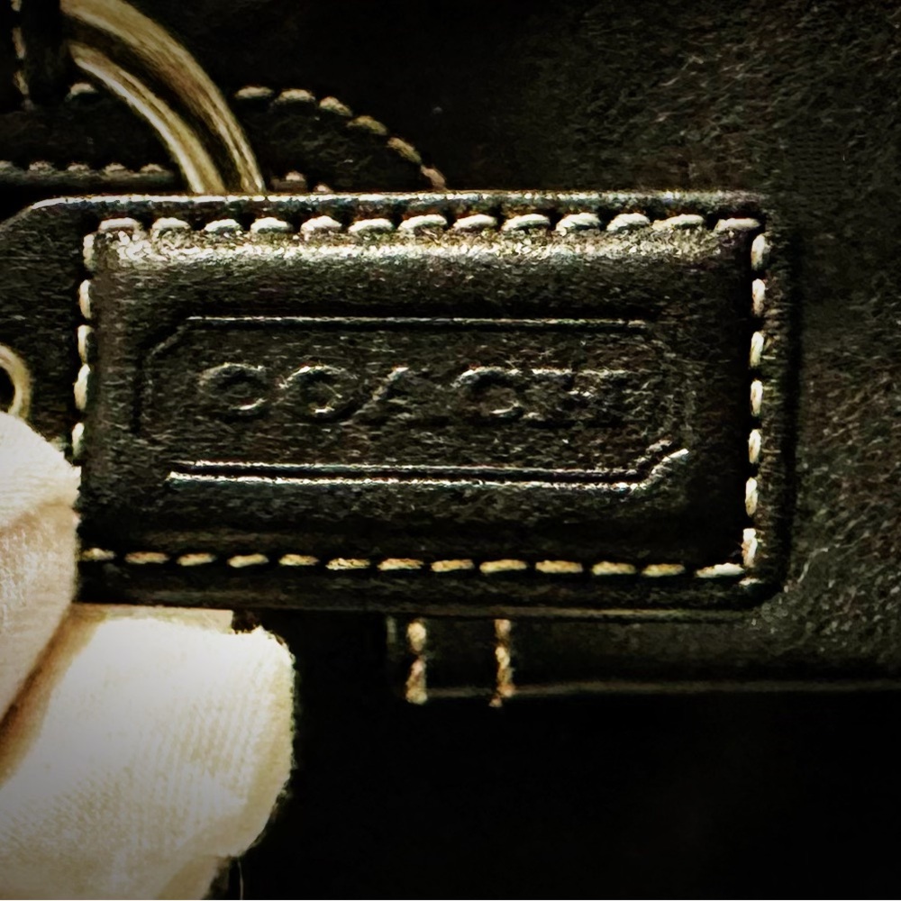 Vintage Y2K Coach tote bags Black Leather shoulder bag❌70% OFF SALE❌ make offer - Picture 5 of 17